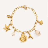Eloura™ Gold Sea Shells Bracelet