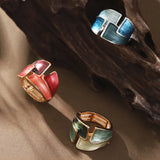 Eloura™ Geometric Adjustable Gold Ring