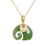 Eloura™ Stone Elephant Pendant