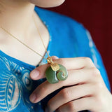 Eloura™ Stone Elephant Pendant