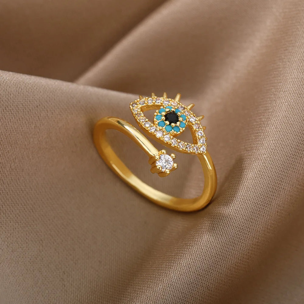 Eloura™ Lucky Blue Eye Ring