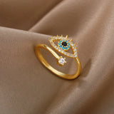 Eloura™ Lucky Blue Eye Ring