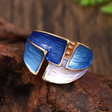Eloura™ Geometric Adjustable Gold Ring