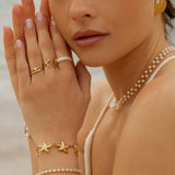 Eloura™ Adjustable Gold Shells Ring