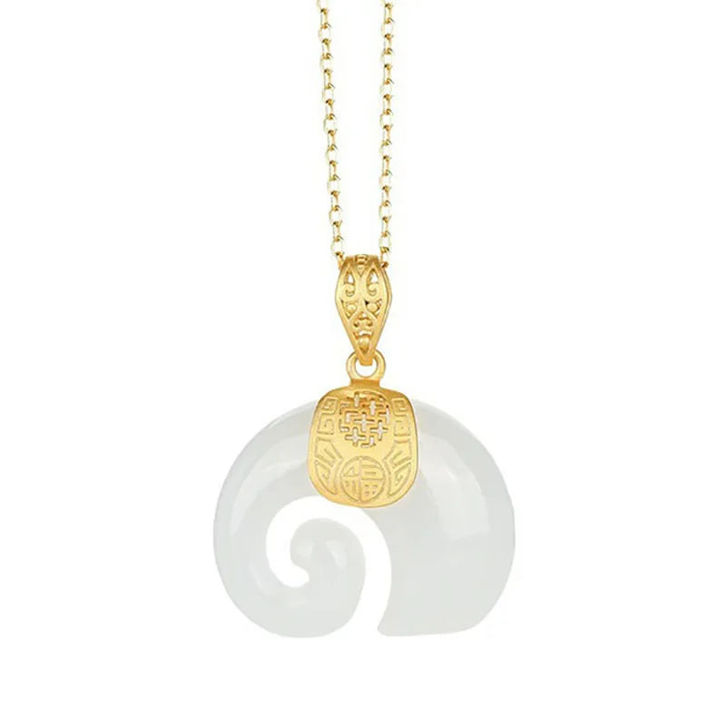 Eloura™ Stone Elephant Pendant
