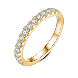 Eloura™ 18K Gold Moissanite Wedding Band