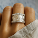 Eloura™ Silver Vintage Zirconia Ring