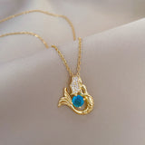 Eloura™ Blue Crystal Necklace