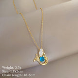 Eloura™ Blue Crystal Necklace