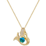 Eloura™ Blue Crystal Necklace