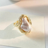 Eloura™ Gold Vintage Pearl Ring