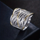 Eloura™ Elegant Multi‑Layer Twisted Ring