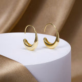 Eloura™ Drop Hoop Earrings