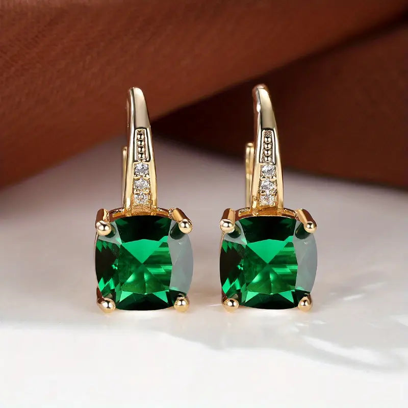 Eloura™ Stone Hoop Earrings