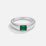 Eloura™ Silver & Emerald Ring