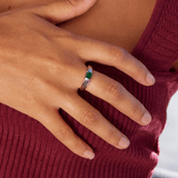 Eloura™ Silver & Emerald Ring