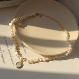 Eloura™ Gold Moonstone Pearl Necklace