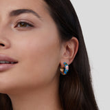 Eloura™ Golden Circle Earrings with Flower