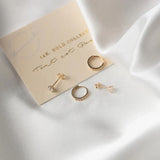 Eloura™ Gold Stone Stud Earrings