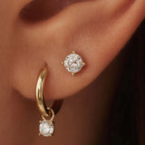 Eloura™ Gold Stone Stud Earrings