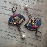 Eloura™ Vintage Red Pearl Earrings