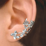 Eloura™ Vintage Leaf Silver Earrings