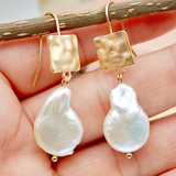 Eloura™ Vintage Irregular Pearl Earrings