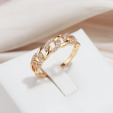 Eloura™ Elegant Gold Chain Ring