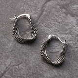 Eloura™ Chic Asymmetrical Silver Earrings