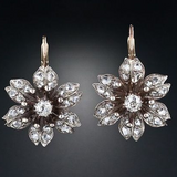 Eloura™ Vintage Crystal Flower Earrings