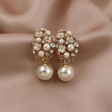 Eloura™ Elegant Flower Pearl Earrings