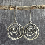 Eloura™ Vintage Silver Maze Earrings