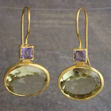 Eloura™ Vintage Green Gold Earrings
