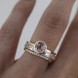 Eloura™ Inlay Crystal Gold Ring Set