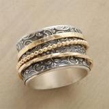 Eloura™ Antique Gold and Silver Vintage Ring