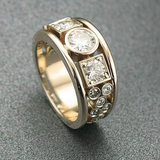 Eloura™ Vintage Gold Crystal Ring
