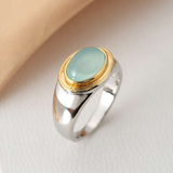 Eloura™ Vintage Green Moonstone Ring