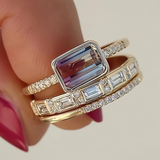 Eloura™ Shimmering Glass Ring Set