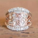 Eloura™ Silver and Rose Toned Ring
