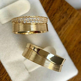 Eloura™ Vintage Gold Rings with Glitter
