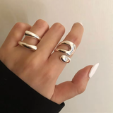 Eloura™ Silver Ring Set