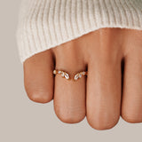 Eloura™ Crystal Gold Vine Ring