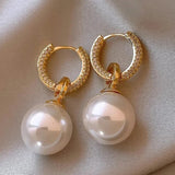 Eloura™ Elegant White Pearl Earrings