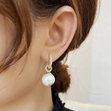 Eloura™ Elegant White Pearl Earrings