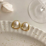 Eloura™ Vintage Pearl Hoops