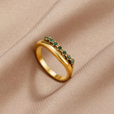 Eloura™ Emerald Green Layered Ring