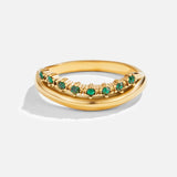 Eloura™ Emerald Green Layered Ring