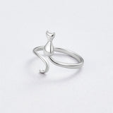 Eloura™ Midnight Cat Silver Ring