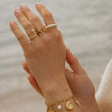 Eloura™ Adjustable Gold Shells Ring