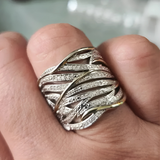 Eloura™ Elegant Multi‑Layer Twisted Ring